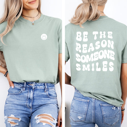 Be the Reason Someone Smiles Relaxed Fit Crewneck T-Shirt