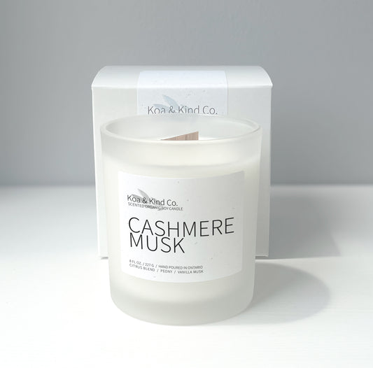 Cashmere Musk Scented Soy Candle
