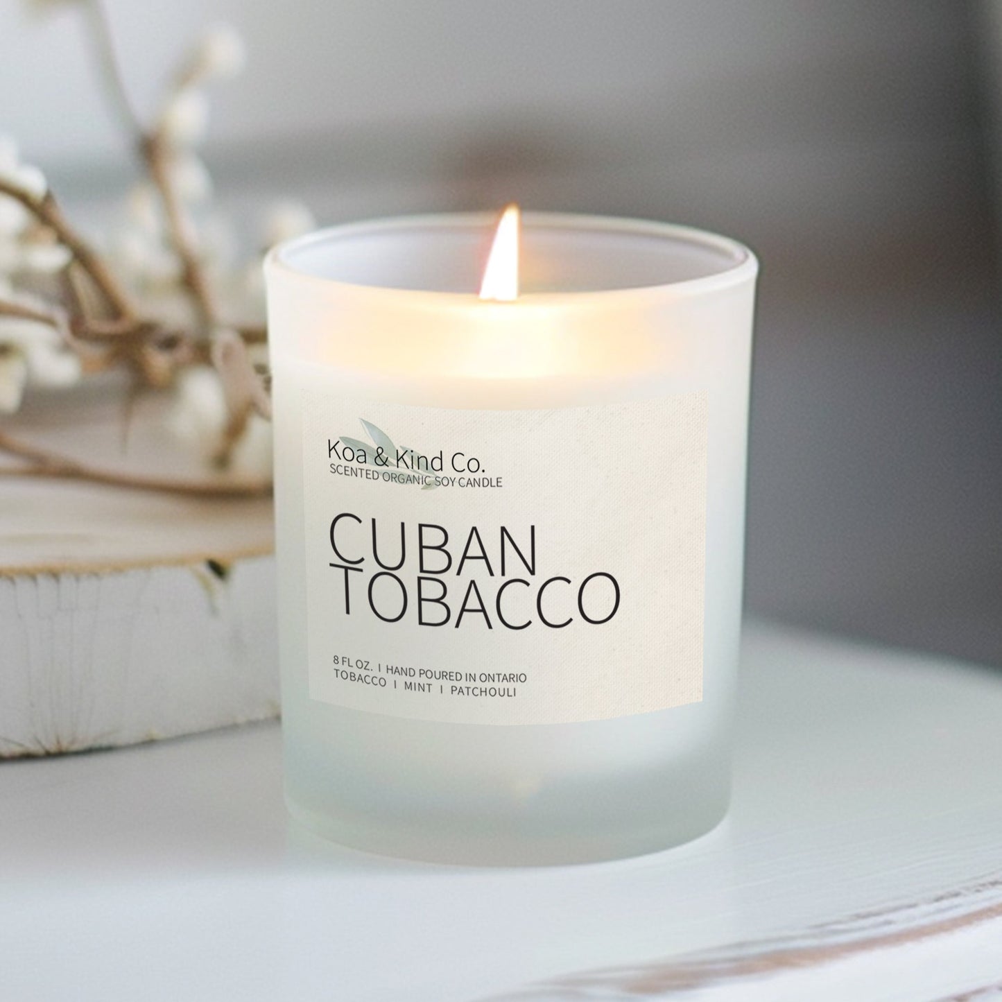 Cuban Tobacco Scented Soy Candle
